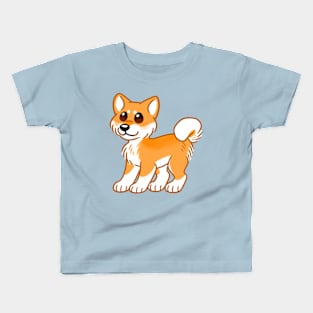 Cute Fluffy Shiba Inu Kids T-Shirt